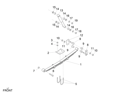 Suspension arrière - Amortisseur/s