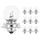 AMPOULE/LAMPE STANDARD 6V 15W CULOT P26s BULB G25.5 BLANC (PROJECTEUR) (BOITE DE 10) -P2R