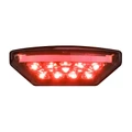 FEU ARRIERE MOTO UNIVERSEL AVOC STAR A LEDS NOIR COUVERCLE FUME (9 LEDS, 3 FILS) -HOMOLOGUE CE