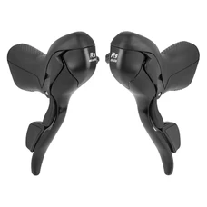 SHIFTERS SET FOR ROAD BIKE - MICROSHIFT 10 SPEED- DOUBLE -ALUMINIUM- BLACK (PAIR) COMPATIBLE SHIMANO