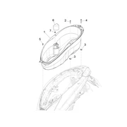 Logement casque - Dessous de selle