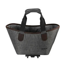 SINGLE BAG FOR BICYCLE-REAR- RACKTIME AGNETHA 2.0 GREY - ON CARRIER (L 34cm x L 26cm x h 37cm)  - COMPATIBLE RACKTIME SYSTEM SNAP-IT 2.0 (VERSION AFTER 2021)
