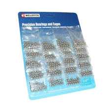 BALL BEARING 6,350 (1/4-) WELDTITE (CARD WITH 20 BAGS OF 72 BALL BEARINGS)