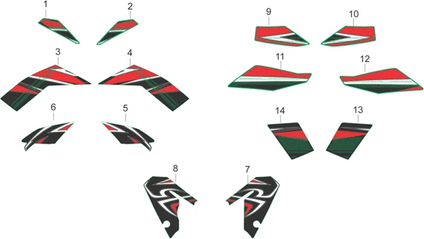 Carrosserie centrale Décalco