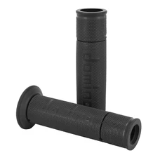 GRIP - DOMINO ORIGINAL- ON ROAD A450 ANTHRACITE/BLACK OPEN END (PAIR).