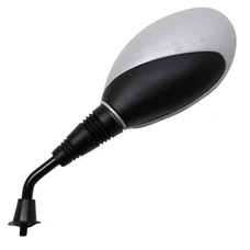 RETROVISEUR ADAPTABLE KEEWAY 50 FOCUS, HURRICANE, 125 F-ACT, FOCUS / MBK 125 DOODO / YAMAHA 125 TEOS  GRIS/NOIR GAUCHE M8/125 (HOMOLOGUE CE)  -VICMA-