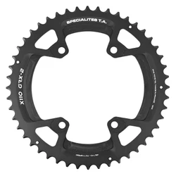 PLATEAU GRAVEL 4BRA D.110 POUR SHIMANO GRX DOUBLE TA X110 EXTERIEUR 48DTS COMPATIBLE RX600-RX810 NOIR 10/11V.