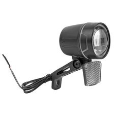 ECLAIRAGE VELO VAE / E-BIKE AVANT SUR FOURCHE MARWI LUMO 100-E 6/48V 100LUX NOIR (VENDU A L'UNITE SUR CARTE) -HOMOLOGATION StVZO