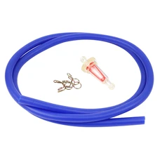 DURITE ESSENCE KIT 5x8 BLEU FILTRE A ESSENCE CONIQUE + 4 COLLIER DURITE (NBR - 1M) -SELECTION P2R