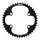 PLATEAU ROUTE 4BRA D.110 POUR SHIMANO 105 R7100 / ULTEGRA R8100 MICHE 44DTS INTERIEUR NOIR 12V.