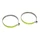 TROUSER CLIPS- P2R - STEEL CHROME WITH REFLECTIVE TAPE (PAIR)