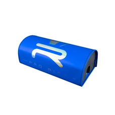 MOUSSE DE GUIDON MOTO CROSS KRM PRO RIDE BLEU FONCE MAT, LOGO HOLOGRAPHIQUE POUR GUIDON SANS BARRE