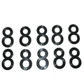 LICENSE PLATE NUMBER FOR MOTORBIKE/SCOOT - 45 mm ALU - TIFLEX - 8 - (SOLD PER 10)