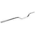 GUIDON MOTO ROUTE TOMMASELLI ACIER DIAM 22 mm LONG 760 mm HAUT 35 mm CHROME SANS BARRE DE RENFORT