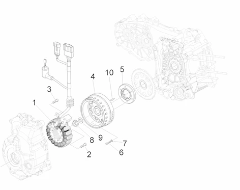 Volant magnetique