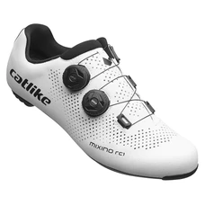 CHAUSSURE ROUTE CATLIKE MIXINO RC1 BLANC T44 SEMELLE CARBONE EXTRA AIRFLOW FIXATION PAR 2 MOLETTE MICROMETRIQUE ATOP COMPATIBLE LOOK/SHIMANO (PAIRE)
