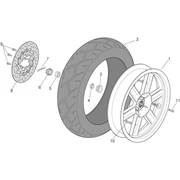 Roue arrière