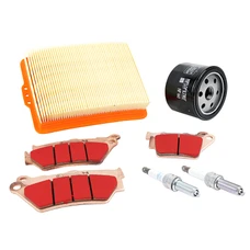 KIT ENTRETIEN MOTO ADAPTABLE BMW F 750 GS 2018>2023 PLAQUETTE METAL FRITTE (PACK 7 PIECES) -SELECTION P2R PREMIUM