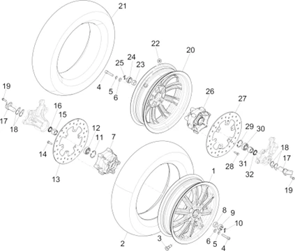 Roue avant 