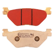 PLAQUETTE DE FREIN NEWFREN POUR YAMAHA 900 TDM 2002>2014 AR, 1300 FJR 2003> AR, 950 XV BOLT 20014>2018 AR, 1700 XV WARRIOR 2003>2004 AR (L 100mm - H 39mm - P 9.5mm) (FD0345BT) (TOURING METAL FRITTE)