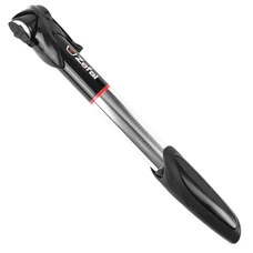 MINI PUMP - ROAD- ZEFAL AIR PROFIL XL ALUMINIUM- SILVER TELESCOPIC 9BARS L230mm VP/VS 108g