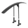 GARDE BOUE GRAVEL / VTT AR 29" FIXATION REGLABLES SUR BASE PAR SANGLES VELCRO AJUSTABLES NOIR (POUR PNEU JUSQU'A 700 x 42)