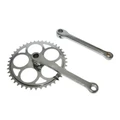 CHAINSET FOR URBAN BIKE- P2R STEEL- CHROME -COTTERED- 170mm WITH 46T.CHAINRING - CHAIN 3.30