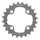 CHAINRING FOR MTB-4 arms- 24 Teeth Ø64 2X10 Internal BLACK- STRONGLIGHT 10 Speed HT3 SHIMANO XTR M980 (FOR External 36 Teeth) THREADLESS