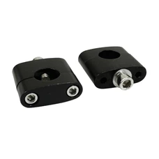 PONTET DE GUIDON UNIVERSEL REPLAY STANDARD ALU DIAM 22,2mm ENTRAXE 35mm NOIR (VIS INOX M7) (H45 x L53 x l20 mm) (PAIRE)