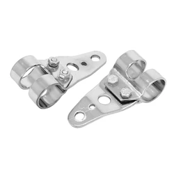 HEADLIGHT HOLDER FOR MOPED MBK 51/MOTOBECANE/PEUGEOT 103 CHROME (Ø 26/28mm) (PAIR) -SELECTION P2R