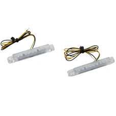 DECORATIVE LIGHTNING REPLAY BAR SHAPED WITH BLUE LEDS (L 60mm / H 8mm / W 9mm) (PAIR)