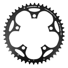 CHAINRING FOR ROAD BIKE- 5 Arms- 46T. Ø.110 OUTER DURAL BLACK STRONGLIGHT - SHIMANO TYPE 8/9 Speed)