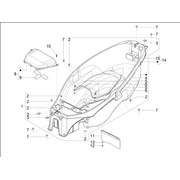 Logement casque - Dessous de selle