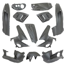 CARROSSERIE/CARENAGE SCOOT ADAPTABLE GILERA 50 RUNNER 1997>2005 GRIS SATINE (KIT 13 PIECES) -SELECTION P2R