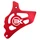 SPROCKET COVER 50 WITH GEARBOX ARTEK FOR MINARELLI 50 AM6/BETA 50 RR/RIEJU 50 MRT/SHERCO 50 SM-R, SE-R ALU CNC RED