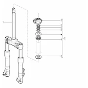 Fourche/tube direction - Ensemble butée dir.