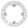 DISQUE DE FREIN ADAPTABLE HONDA 230 SL 1997>2001 AV, 250 XR 2000>2003AV, 250 XR R 1986>2004 AV, 650 XR R 2000>2007 AV  (EXT 240mm - INT 118.1mm - 4 TROUS)  (DF5073A)  -NEWFREN-