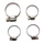COLLIER DE DURITE DE REFROIDISSEMENT D'EAU POUR DERBI 50 SENDA, GPR/APRILIA 50 RS, RX/GILERA 50 SMT, RCR 2006>  EURO 3 (JEU DE 4)  -REPLAY-