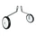 STABILISER- P2R -TO SUIT KID BIKES FROM 12-18"- REINFORCED PLASTIC WHEELS (PAIR)