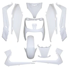 CARROSSERIE/CARENAGE MAXISCOOTER ADAPTABLE YAMAHA 125-250 XMAX 2006>2009 / MBK 125-250 SKYCRUISER 2006>2007 BLANC BRILLANT (KIT 10 PIECES) -P2R