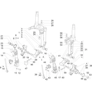 Composants de la fourche (Mingxing)