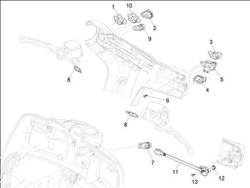 Inverseurs - Commutateurs - Boutons - Interrupteurs