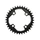 CHAINRING FOR MTB-FOR SINGLE- 36T. Ø94 BLACK -ALUMINIUM- 7075 STRONGLIGHT -4 ARMS-for SRAM X01 11 Speed- Thickness 5 mm
