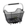 PANIER ARRIERE FIL ACIER RACKTIME BASK IT DELUXE NOIR AVEC ANSE SUR PORTE BAGAGE (45x30x33 cm) - COMPATIBLE SYSTEME RACKTIME SNAPIT (CHARGE MAX 10kg)