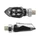 TURN SIGNAL FOR MOTORBIKE- AVOC INZAY 5 LEDS ABS BODY - TRANSPARENT/BLACK (Long 35mm / H 18mm (Wd 16mm) (EEC APPROVED) (Pair)