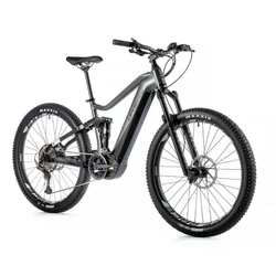 E-BIKE - MTB LEADER FOX 29'' AYRA 2023 "Full suspension" "FOR MEN" Matt grey - 11 Speed-PANASONIC CENTRAL ENGINE GX ULTIMATE 36 Speed.90Nm BATTERY 20Ah (Frame 17,5" - 45cm - M - RIDER SIZE from 168cm > 178cm)