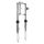 FOURCHE CYCLO EBR POUR MBK 51 CHROME (DIAM 28 mm) (QUALITE 100% MADE IN ITALY)