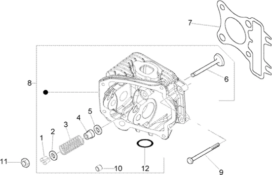 Ensemble culasse-soupapes