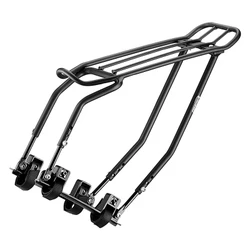 PORTE BAGAGE VELO ARRIERE A TRINGLES ALU NOIR 26" A 29" COMPATIBLE SYSTEME BASIL MIK (poids maxi 25 kgs)
