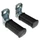 REPOSE PIED CYCLO REPLAY PASSAGER FIXATION AXE DE ROUE POUR PEUGEOT 103/MBK 51 NOIR (PAIRE)